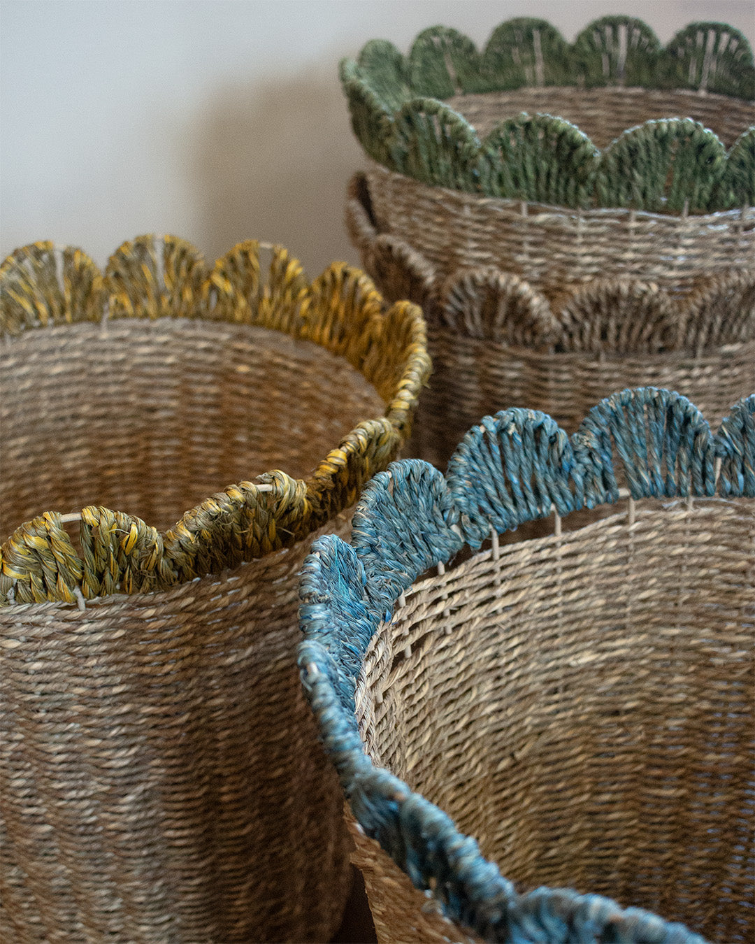 Scallop Woven Basket - Natural – Galley & Fen