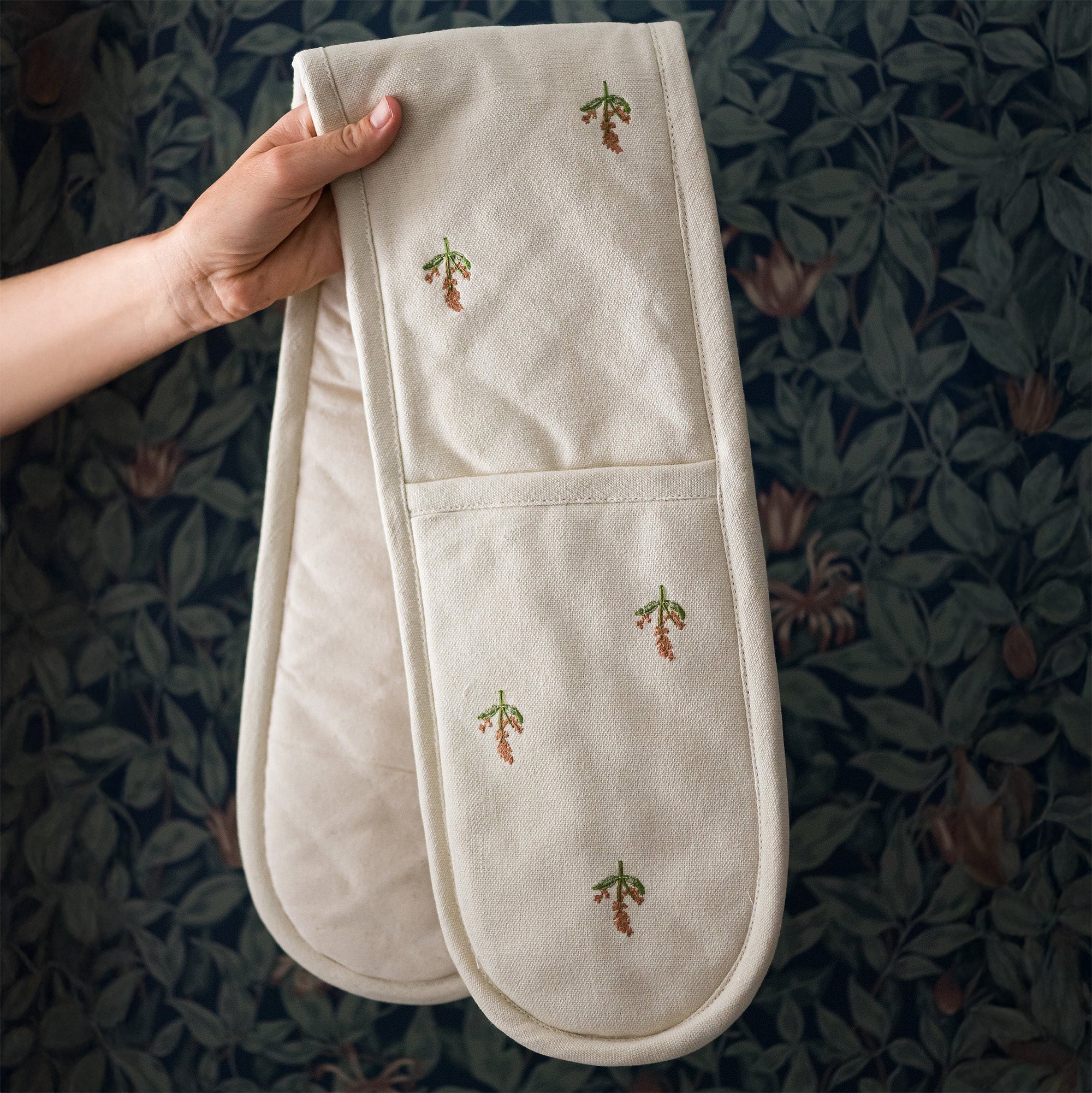 Flora Double Oven Mitt - Thumbnail 4